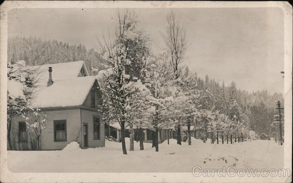 Street Scene in Winter Quincy California