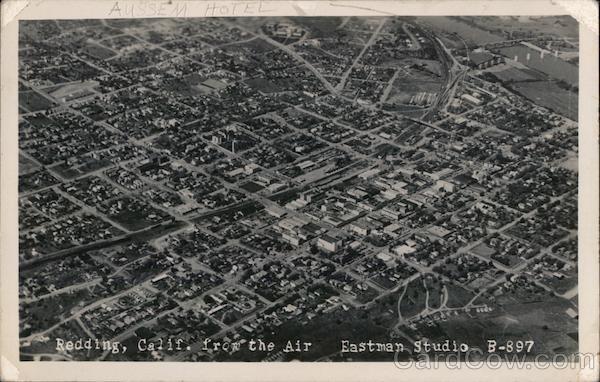 View of City From the Air Redding California Eastman Studio