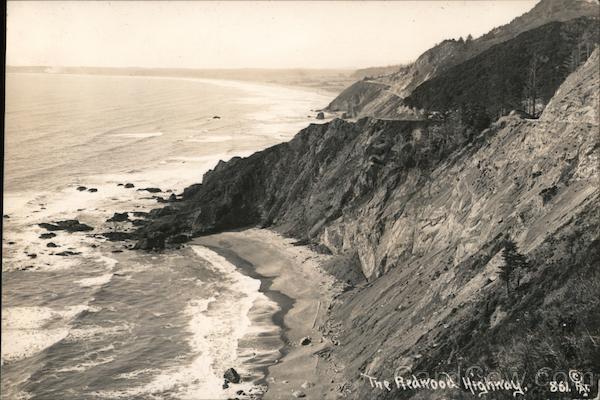 The Redwood Highway, Coastal Scene California