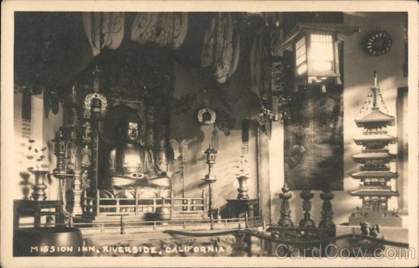 Interior of Mission Inn Riverside California