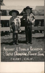 Margaret and Franklin Richardson "States Champion Dance Team" Original Photograph