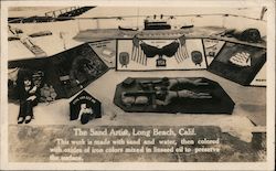 The Sand Artist This Work Is Made With Sand and Water Postcard