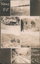 Views of Glen Frazer Postcard