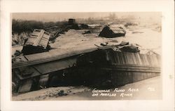 Flood Area Near Los Angeles River Postcard