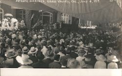 Patriotic Exercises, July 4, 1917 Grass Valley, CA Harold Biggs Postcard Postcard Postcard