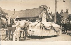 Float in Parade of July 4th, 1912 Nevada City, CA Harold Biggs Postcard Postcard Postcard