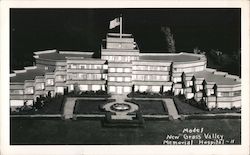 Model of New Grass Valley Memorial Hospital California Postcard Postcard Postcard