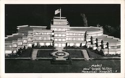 Model of New Grass Valley Memorial Hospital Postcard