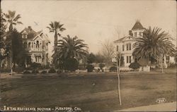 Residence Section Hanford, CA Postcard Postcard Postcard