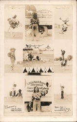 Little Hank Keenan Fancy Roper & Rider Tin Horn Postcard