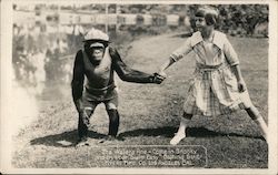 Kyers Mfg. Co. Swim Easy Bathing Suit Snooky Chimpanzee Postcard