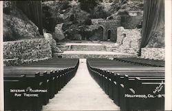 Interior of the Pilgrimage Play Theatre Postcard