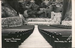 Interior of the Pilgrimage Play Theatre Hollywood, CA Postcard Postcard Postcard