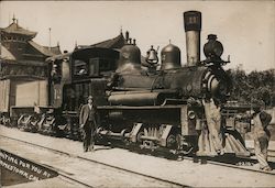 Rare: #12 Sierra Railway Locomotive "Waiting for you at Jamestown" Postcard
