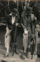 Two Women with Fish: On the Klamath River Postcard