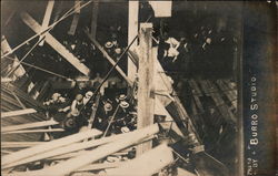 Double Deck Pier Collapse - May 24, 1913 Long Beach, CA Burro Studio Postcard Postcard Postcard