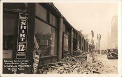 Broadway and Elm Street after quake Mar. 10, 1933 Long Beach, CA Winstead Photo Postcard Postcard Postcard