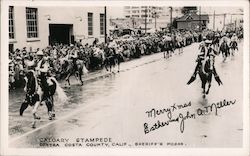 Calgary Stampede Contra Costa County, Calif., Sheriff's Posse. Martinez, CA Postcard Postcard Postcard