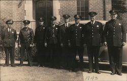 Mill Valley Police Officers 1943 Postcard