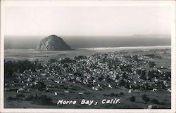 View of Town and Bay Postcard