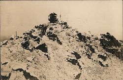 Observatory on Mt Tamalpais, Snowbound 1913 Postcard