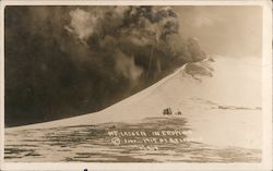 Mt. Lassen in Eruption in June 1914 Postcard