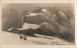 Crater at the top of Mt. Shasta Postcard
