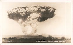 Eruption of Lassen Peak - May 1915 Lassen Volcanic National Park, CA Loomis Postcard Postcard Postcard