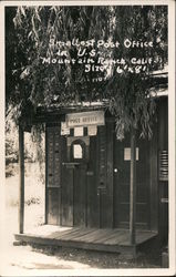 Smallest Post Office in U.S. Postcard