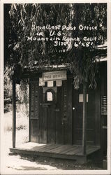 Smallest Post Office in U.S. Postcard