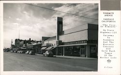 Yosemite Avenue 'The City of Almonds' Postcard