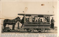 Road Seven Miles Long, Built in 1887, Electrified in 1896 Postcard