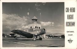 Cal-aero Flight Academy Ontario, CA Postcard