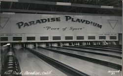 Playdium Bowling Alley, Neal Road Paradise, CA Sherrod Postcard Postcard Postcard