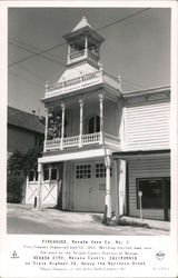 Firehouse, Nevada City Postcard