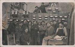 Power House Workers, Electric Equipment, Transformers Postcard