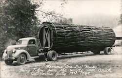 Famous "One-Log House" Postcard