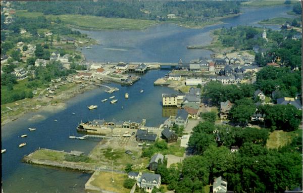 View Of The Harbor And Town Kennebunkport Maine