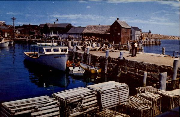 Motif Number One And Bearskin Neck From T Wharf, Cape Ann Rockport Massachusetts