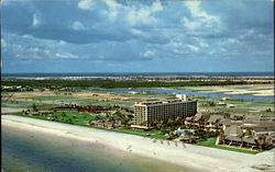 Aerial View Of The Beautiful Marco Beach Hotel And Villas Marco Island, FL Postcard Postcard