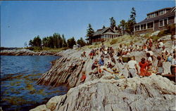 Rock Gardens Inn And Cottages Sebasco, ME Postcard Postcard