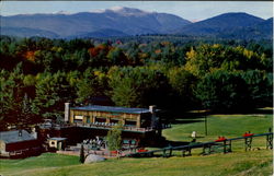 Mt. Cranmore Skimobile Base Station With Mt. Washington Postcard