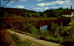 Old Covered Bridge Postcard