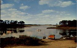Bass River Rom Upper County Road Cape Cod, MA Postcard Postcard