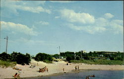 Fine Sandy Beach On The Ogunquit River Maine Postcard Postcard