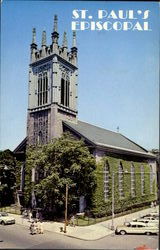 St. Paul's Episcopal Troy, NY Postcard Postcard