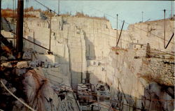A Granite Quarry Barre, VT Postcard Postcard