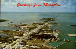 Greetings From Marathon Postcard