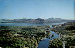 Looking Down Stream Over Moose River Maine Postcard Postcard