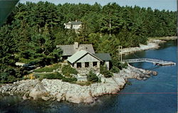 Rockwood And The Quarry Blue Hill, ME Postcard Postcard